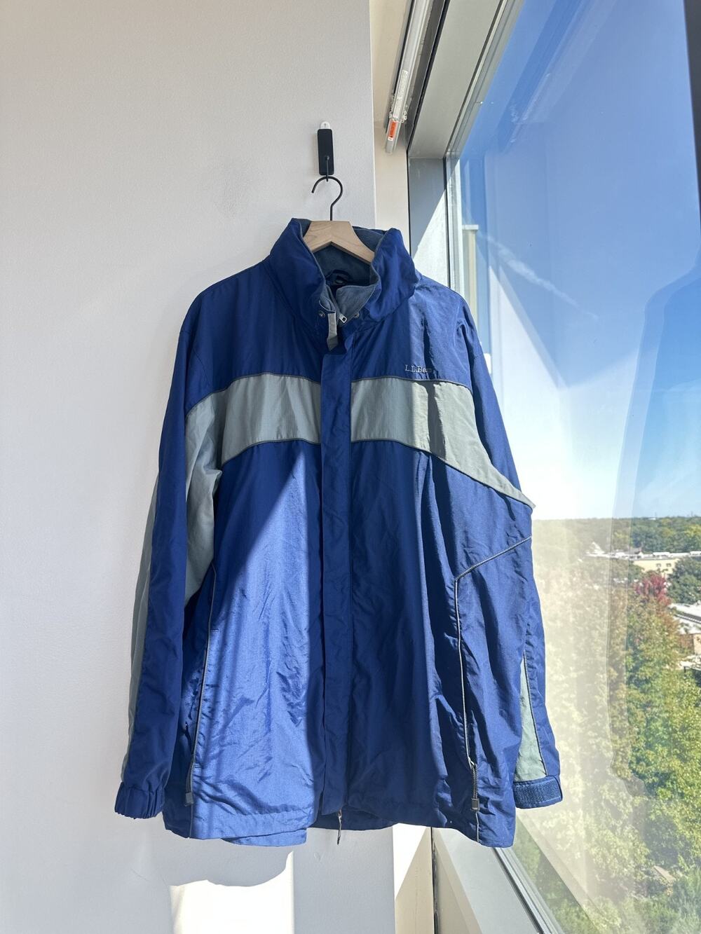Vintage L.L.Bean Outdoor Outfitter Blue Gray Winter Jacket Sz XLT